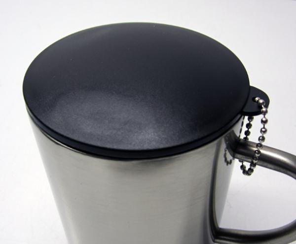 Deckel Edelstahltasse